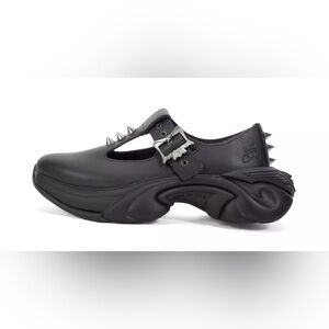 John FLUENOG SOUL SPEED SPARKY SPIKED T-STRAP size 9 punk rock black